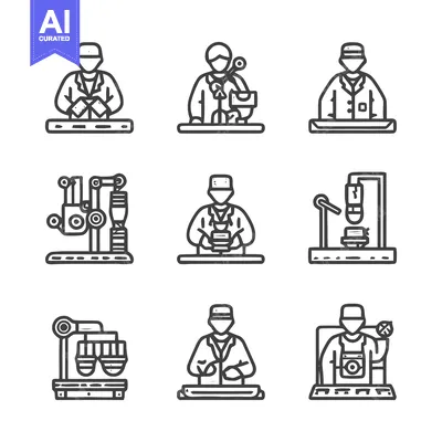 Popular premium asset: Production line workers in manufacturing industry, factory assembly pr