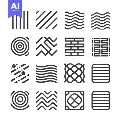 Premium design asset: Collection of Sixteen Geometric Pattern Icons