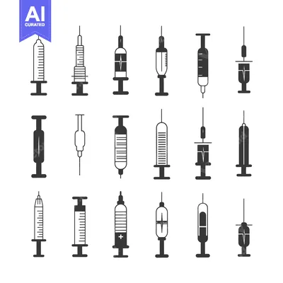 Popular premium asset: Collection of Syringe Icons in Different Styles
