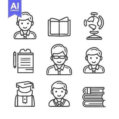 Aset premium populer: School and Education Icons - A Comprehensive Collection.