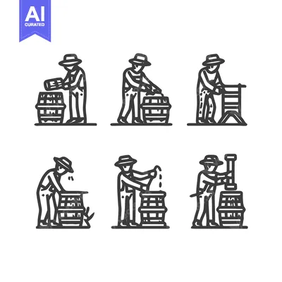 Aset premium populer: Artisan Crafting Barrels - A Detailed Depiction of the Process.