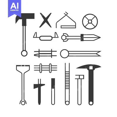 Aset desain premium: Collection of Tools for Building and Repairing