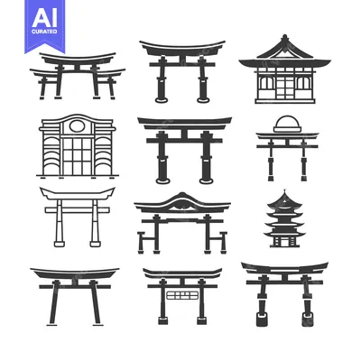 Aset premium populer: Collection of Traditional Japanese Architectural Structures