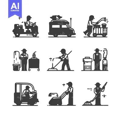 Popular premium asset: Cleaning and Maintenance Services - A Comprehensive Collection of Icon