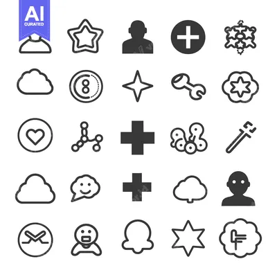 Popular premium asset: Collection of Various Line Icons and Symbols
