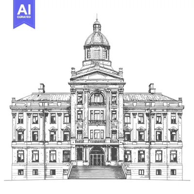 Popular premium asset: Grand Architectural Drawing Of A Classic Building