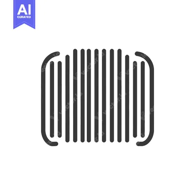 Popular premium asset: A simple graphic icon of a barcode representing data