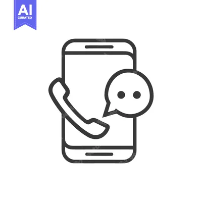 Popular premium asset: Smartphone with Call and Message Notification Icon in Outline Style