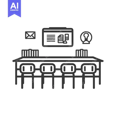 Popular premium asset: Conference Room with a Table and Chairs, a Whiteboard, and Icons