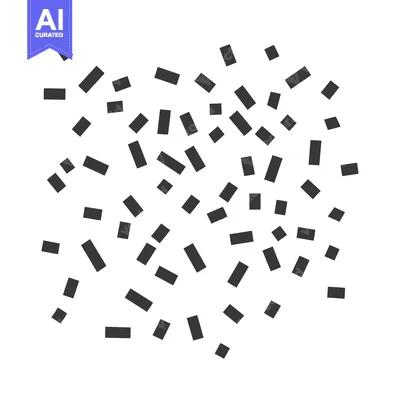 Scattered rectangles in various sizes arranged on a white background