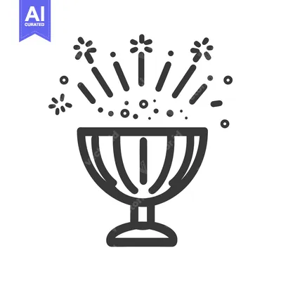 Popular premium asset: Celebration cocktail glass with decorative sparks and small glowing do