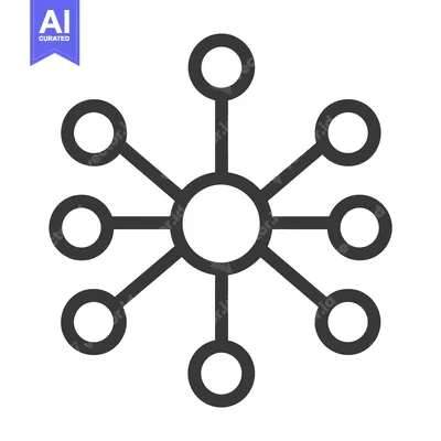Popular premium asset: Central node connected to several surrounding network elements
