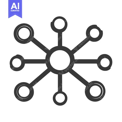 Popular premium asset: A centered network diagram connecting circular nodes with connecting l