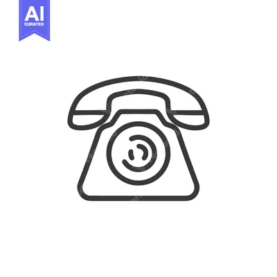 Popular premium asset: Classic Rotary Phone Icon: Vintage Communication, Minimalist Line Art