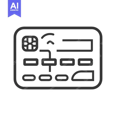 Popular premium asset: Contactless Payment Card Icon with Chip, Antenna, and Numbers