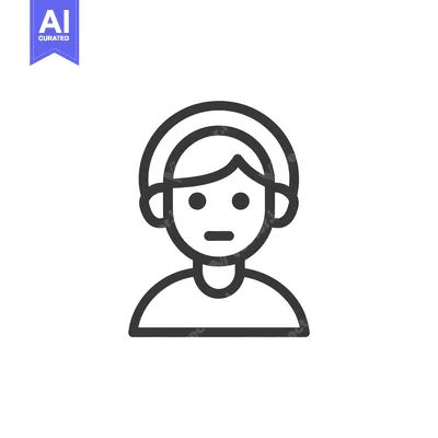 Popular premium asset: A stylized icon of a simple person with headset outline