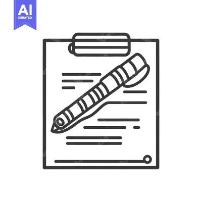 Premium design asset: A clipboard and pen are ready for note taking or writing