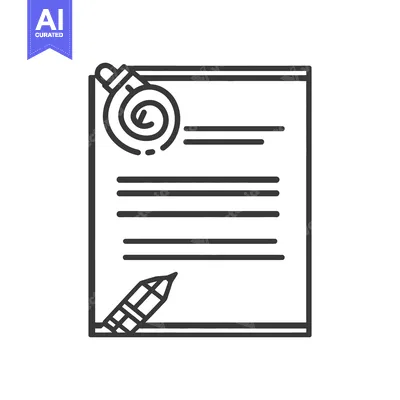 Aset premium populer: A black and white contract agreement with a pen and signature