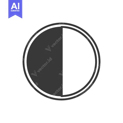 Aset premium populer: Dichotomy: Black and White Circle with Double Border