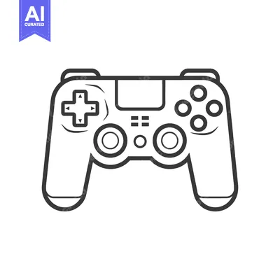 Popular premium asset: A stylized illustration of a modern video game controller