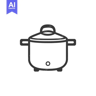 Popular premium asset: A modern style illustrated image of a cooking appliance