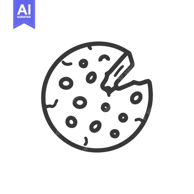 Popular premium asset: Minimalist Pizza Icon: Black Outline, Missing Slice, Isolated on White