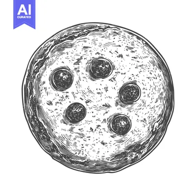 Aset premium populer: An overhead view of a blueberry pizza