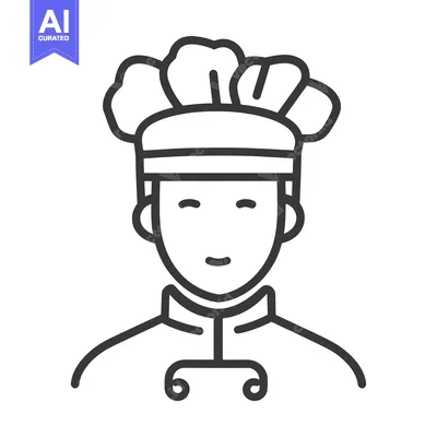 Popular premium asset: A cartoon portrait of a person in a chef uniform