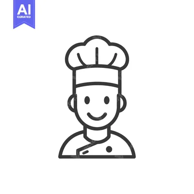 Popular premium asset: A smiling person wearing a chef hat and uniform