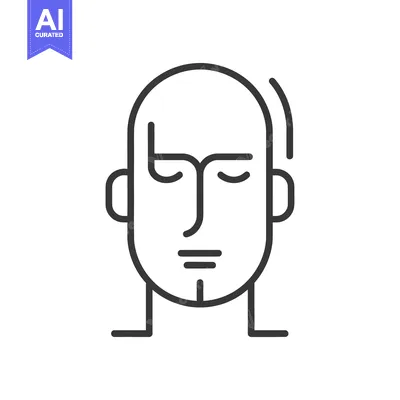 Popular premium asset: Simplified graphic illustration featuring a human face with closed eye
