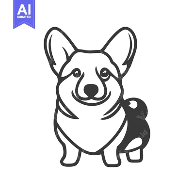 Popular premium asset: A stylized illustration depicting a smiling short legged dog