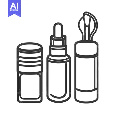 Aset premium populer: Three different containers of skincare products are displayed together
