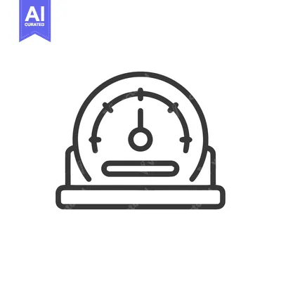 Popular premium asset: Minimalist Speedometer Icon: Precise Measurement, Clean Line Art, Mode