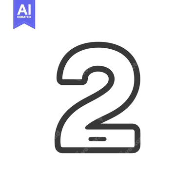 Premium design asset: Counter 2 Icon Line Art Icon  2492
