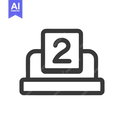 Popular premium asset: Counter 2 Icon Line Art Icon  2493