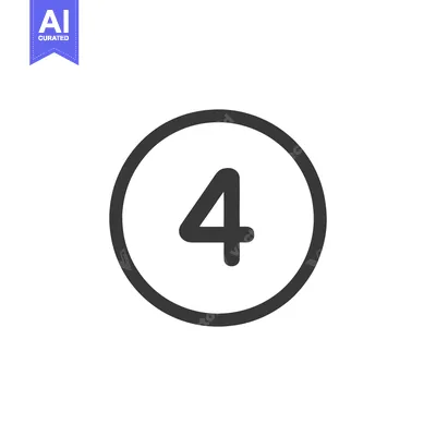 Aset premium populer: Counter 4 Icon Line Art Icon  2498