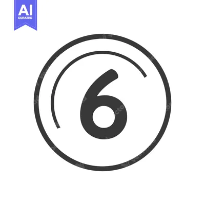 Aset premium populer: Counter 6 Icon Line Art Icon  2507