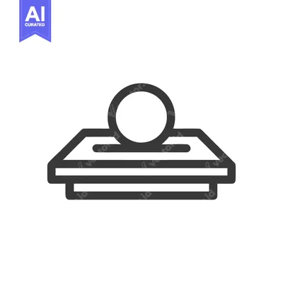 Premium design asset: Donation Box Icon: Minimalist Design for Charity and Giving
