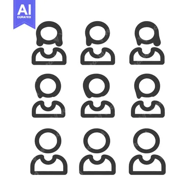 Popular premium asset: Nine Vector Icons Representing Different Types of People