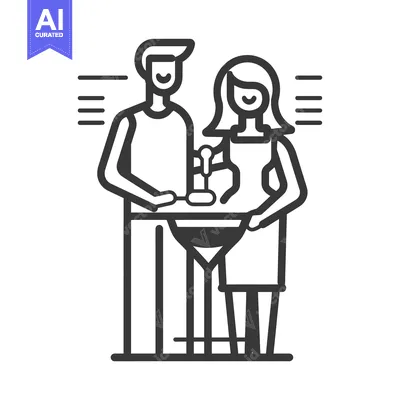 Aset desain premium: Couple Enjoying Drinks and Conversation at a Bar