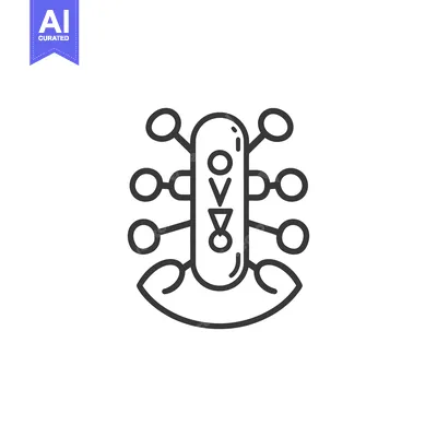Aset premium populer: A stylized icon representing a medical or scientific concept of resear