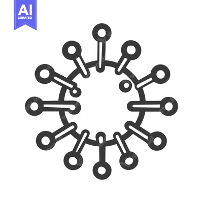 Popular premium asset: A simplified illustration of a circular biological cell structure