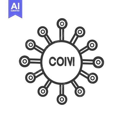 A monochrome illustration depicting a viral structure containing the w