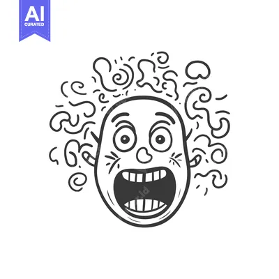 Popular premium asset: A cartoon depiction of a person showing surprise and shock