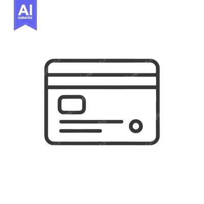 Popular premium asset: Minimalist Credit Card Icon: Clean Line Art for Financial Transactions