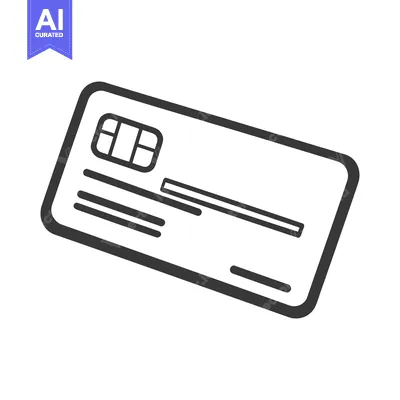 Premium design asset: A stylized illustration of a generic payment card design