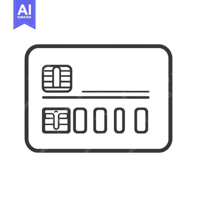 Aset desain premium: An illustrative black and white image of a credit card