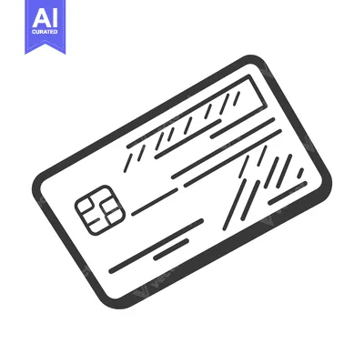 Aset premium populer: An illustrated graphic depicting a credit card on a white background