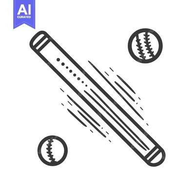 A baseball bat hitting a baseball with speed and lines