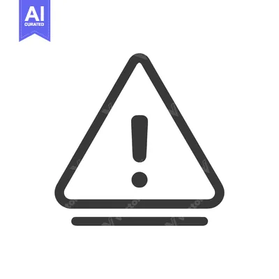 Aset premium populer: Minimalist Warning Sign: Black Triangle with Exclamation Point and Bas